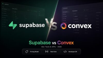 Stylized comparison cover artwork featuring Supabase and Convex logos facing off for the Supabase vs Convex backend decision