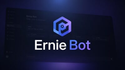 Baidu Ernie AI platform overview featuring official logo, data residency badges, and pricing metrics.
