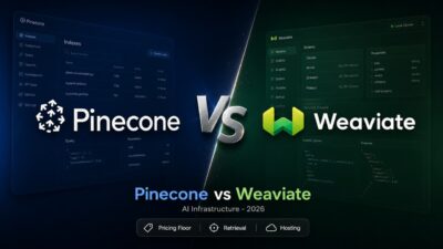 Pinecone vs Weaviate 2026 vector database comparison header graphic